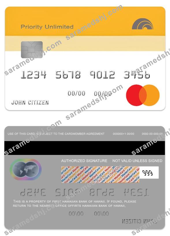 Hawaii Priority Unlimite Cash Back Credit mastercard